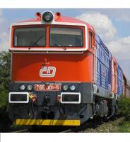 České Dráhy ČD #755 001-5 HO Brejlovec Blue Red Front Scheme Class 753 Diesel-Electric Locomotive DCC Ready