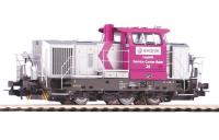 Evonik Service Center Bahn GmbH #52660 HO Silver Violet Scheme Vossloh Class G6 MTU Road-Switcher Diesel-Hydraulic Locomotive DCC Ready 