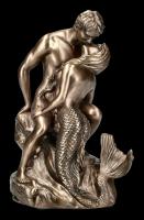 Mermaid & Young Boy Bronze Premium Figure