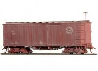 Southern Pacific #17 Sn3 Type III Sunburn Red 20 Ton Covered Box Car Model KIT stavebnice