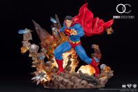Superman Amid Missiles Explosion Base The For Tomorrow Sixth Scale Statue Diorama