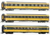 RegioJet a.s. # HO Eurofima Type Ampz & DB Type Bmpz Passenger Coach Wagon (3-piece Unit)