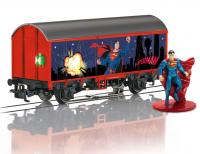 Start Up Railroad #002 HO Jim Button and the Wild 13 Scheme Box Car Wagon (2-Unit Pack) & SUPERMAN Figure