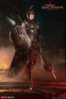 Royal Defender In A Black Armor The Female Warrior Sixth Scale Figure