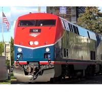 Amtrak AMTK #108 Blue Red 50th Anniversary Scheme Class GE Dash 8 Phase VI AMD103/P42 Passenger Diesel-Electric Locomotive DCC & SoundTraxx Tsunami2
