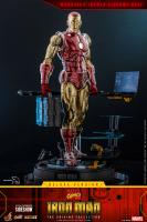Iron Man In A Metallic Red & Gold-Colored Outfit The Origins Marvel Comics Deluxe Sixth Scale Collectible Figure