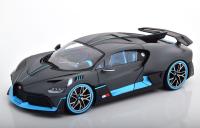 Bugatti DIVO 2018 Matt Grey Light Blue 1/18 Die-Cast Vehicle