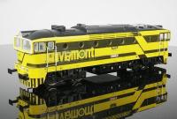 VIAMONT a. s. #750 059-8 HO Brejlovec Yellow Black Stripes Scheme Class T 478.3 (750) Diesel-Electric Locomotive DCC Ready