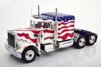 Peterbilt 359 Medium Duty Truck 1967 US Flag Stars & Stripes Livery 1/18 Die-Cast Vehicle