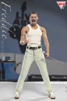 Freddie Mercury Male Headsculpt for Sixth Scale Figures & Accessories Set (White Top)