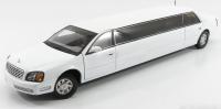 Cadillac DeVille Limousine 2004 White 1/18 Die-Cast Vehicle