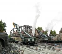 Deutsche Reichsbahn #058 HO Ardelt 6-Axle 57 ton Steam Railway Slewing Crane DCC & Sound & Smoke  železniční jeřáb