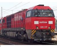 Railion Italia Services S.r.l. DB #1616 HO Traffic Red Basalt Gray Vossloh Class G 2000-03 SF BB Diesel Locomotive Switcher DCC & Sound