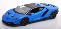 Lamborghini Centenario LP770-4 2017 Blue Metallic 1/18 Die-Cast Vehicle