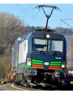 European Locomotive Leasing #193 282-1 ELL Austria GmbH Dark Blue Green White Center Scheme Class 193 Vectron Electric Locomotive for Model Railroaders Inspiration