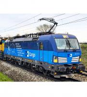 České Dráhy #383 011-4 ČD Cargo Light & Dark Blue Scheme Class 383 Vectron Electric Locomotive for Model Railroaders Inspiration