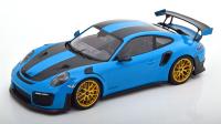 Porsche 911 (991/2) GT2 RS Weissach 2018 Blue Black 1/18 Die-Cast Vehicle