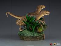 Just The Two Raptors Jurassic Park Deluxe DELUXE Art Scale 1/10 Statue Diorama   pravěký svět