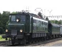 Schweizerische Bundesbahnen SBB/CFF/FFS #10952 HO Fir Green Ae 4/7 Old-Time Livery Electric Locomotive DCC Ready