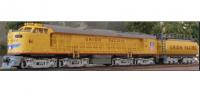 Union Pacific UP #61 HO Veranda Yellow Scheme Class GTEL 4500 8-Axle Two-Engine Gas Turnine-Electric Locomotive & 6- Axle Oil Tender DCC & Sound