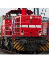 Häfen und Güterverkehr Köln AG HGK #DH 49 HO Red G1000BB Diesel-Eletric Locomotive DC/AC DCC & Sound