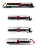 SNCF #82681/2 HO Transilien Carmillon AGC Class B 82500 TER Speed Train 2 Electric Engines & 2 Coaches (4-Unit Pack) DCC & Sound
