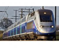 Société Nationale des Chemins de Fer français SNCF #4709 HO TGV Euroduplex High Speed Train a Grande Vitesse 2 Electric Engines & 2 Coaches (4-Unit Pack) DCC & Sound
