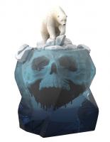 Polar Bear Atop A Skull Iceberg Base The Art Toy Statue