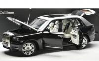 Rolls-Royce RR Cullinan Silver Top & Black 1/18 Die-Cast Vehicle