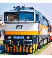 České Dráhy #753 063-0 Brejlovec Dark Green White Yellow Flash Scheme Class T 478.3 ČD Diesel-Electric Locomotive for Model Railroaders Inspiration