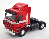 Scania 143 Topline Truck Red Silver 1/18 Die-Cast Vehicle