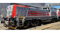 Mercitalia Rail FS #1000 HO Argento Strisce Rosse Scheme Class 744.1 EffiShunter 1000 Diesel Locomotive DCC & Sound