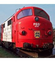 Privat Banen Sønderjylland PBS Eurorail #1030 HO Gammeldanskar Rød Hvid Blå Scheme Class MX Diesel-Electric Locomotive DCC & Sound