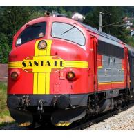 STRABAG Rail AG #1125 HO Santa Fe Strabag Scheme Class MY Diesel-Electric Locomotive DCC & Sound