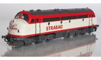 STRABAG Rail AG #1142 HO Gammeldanskar Rød Hvid Scheme Class MY (V 170) Diesel-Electric Locomotive DCC Ready