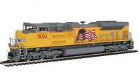 Union Pacific UP #9004 HO US Flag Yellow Sill Grey Scheme Class SD70ACe Diesel-Electric Locomotive DCC & ESU(R) Sound