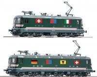 Schweizerische Bundesbahnen SBB/CFF/FFS #421 HO 1982 100 Jahre Gotthardbahn 6/6 11626 & Re 4/4ˡˡˡ 11323 Re 10/10 Double Electric Locomotive DCC & Sound