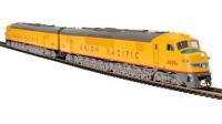 Union Pacific UP #1600A/1601A HO Yellow & Gray Centipede Class 12-8-1500/2 PASSENGER A1-A2 Section Diesel-Electric Locomotive DCC & Paragon4 Sound