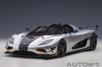 Koenigsegg Agera RS 2015 Moon Silver Carbon 1/18 Die-Cast Vehicle