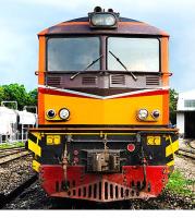 State Railway of Thailand (SRT) #4100 การรถไฟแห่งประเทศไทย Orange Red Brown Scheme Class AD24C (ALS) Commuter Diesel-Electric Locomotive for Model Railroaders Inspiration