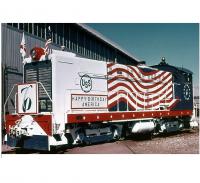 United States Steel USSX #16 HO Bicentennial Red White & Blue Scheme 1976 Class Baldwin S-12 Road-Switcher Diesel-Electric Locomotive DCC & LokSound