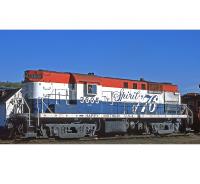 Duluth Winnipeg & Pacific Railway DWP #3605 Bicentennial Spirit of 1976/1776 Red White & Blue Scheme Class ALCo RS-11 Road-Switcher Diesel-Eletric Locomotive for Model Railroaders Inspiration