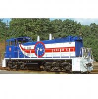 Union Railroad URR #17 Bicentennial 1976/1776 Red White & Blue Scheme Class MP15DC Road-Switcher Diesel-Eletric Locomotive for Model Railroaders Inspiration