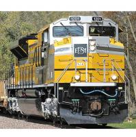 EMDX #1201 Demonstrator Silver Yellow-Themed Scheme Class SD70ACe Diesel-Electric Locomotive for Model Railroaders Inspiration