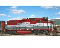 EMDX #204 Demonstrator Red Silver Grey Scheme Class EMD GP40 Road Switcher Diesel-Electric Locomotive for Model Railroaders Inspiration