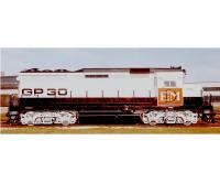 EMDX #1962 Demonstrator White Dark Red Scheme Class EMD GP30 Road Switcher Diesel-Electric Locomotive for Model Railroaders Inspiration