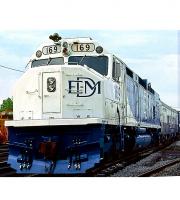 EMDX #169 Prime Mover Tester White Dark Red Scheme Class EMD SDP40F Diesel-Electric Locomotive for Model Railroaders Inspiration