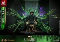 Tom Hiddleston As Gold Loki On Throne The Marvel Artisan Deluxe Sixth Scale Collectible Figure Diorama