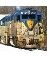 Delaware & Hudson D&H #7418 Blue Grey Yellow Stripe Scheme Class EMD GP39-2 Road-Switcher Diesel-Electric Locomotive for Model Railroaders Inspiration