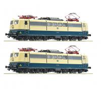 Deutsche Bundesbahn DB #151 094-0 & 151 117-9 HO Ocean Blue Ivory Scheme Class 151.0 Heavy Freight Electric Locomotive DCC & Sound (2-Unit Pack)